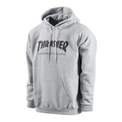 thrasher skate mag hoodie grey