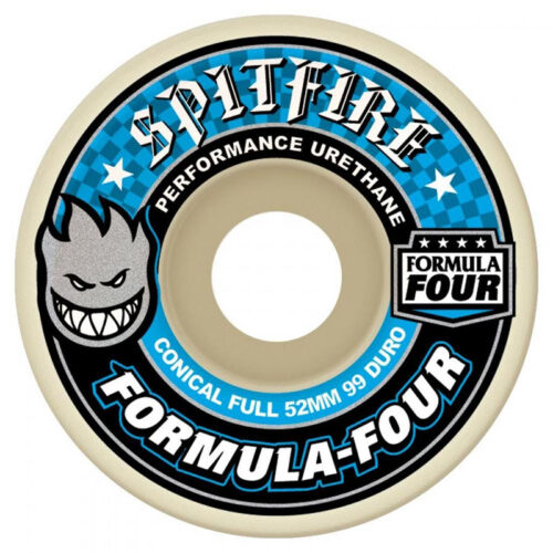Spitfire Formula Four Conical Full Skateboard Wheels 52mm 99a