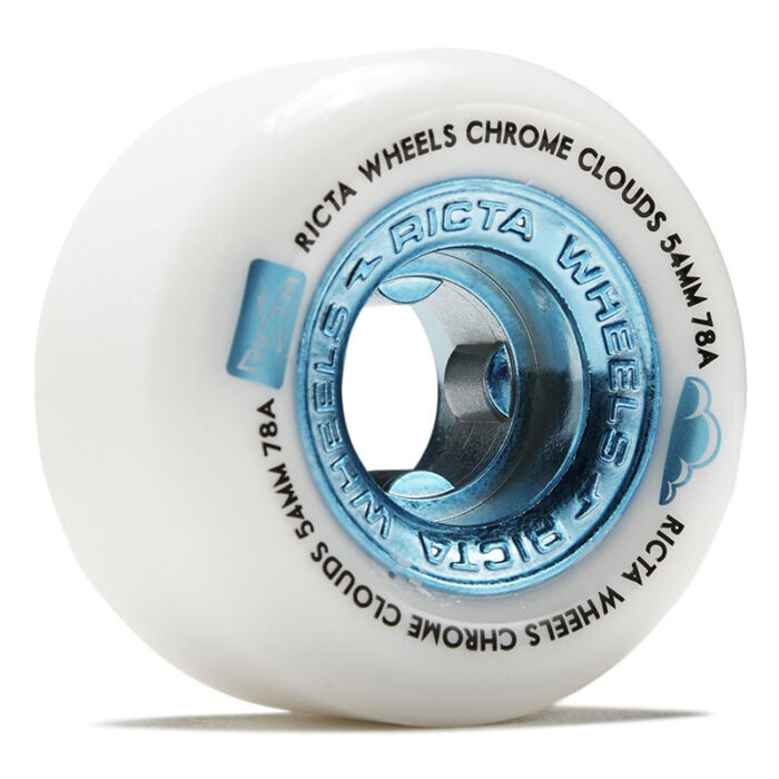 Ricta Chrome Clouds Blue 54mm 78a Skateboard Wheels