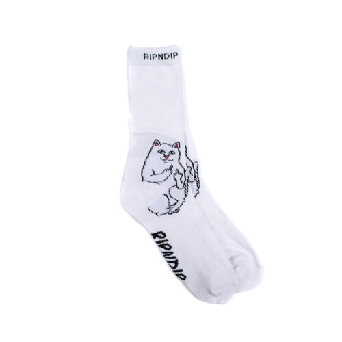 Ripndip Lord Nermal Socks White One Size
