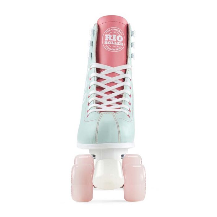 Rio Roller Script Quad Roller Skate Teal Coral - Image 3