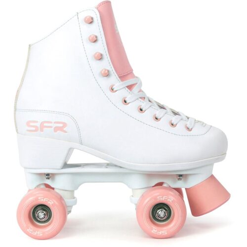SFR Quad Figure Skates White Pink