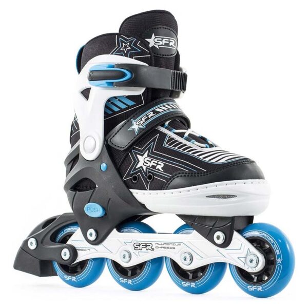 SFR Pulsar Adjustable Inline Skate Blue 7Ply Skate Store