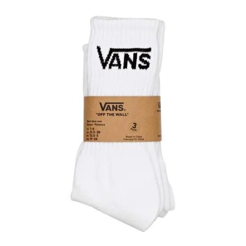 Vans Crew Socks White (3Pk)