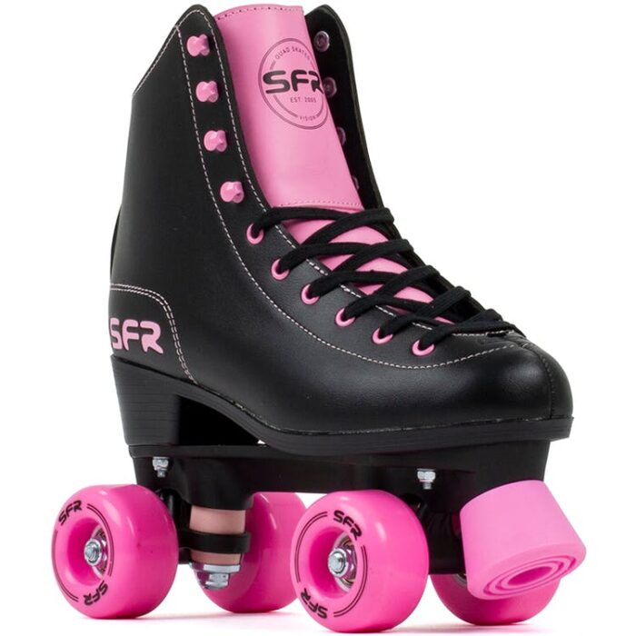 SFR Figure Quad Roller Skates - Black/Pink - Image 2