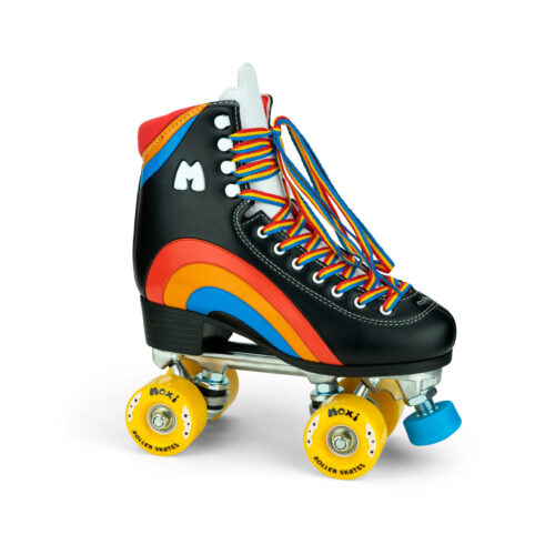 Moxi Rainbow Rider Roller Skates Bubblegum Black