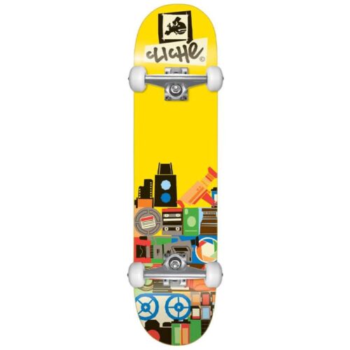 Cliché Document Complete Skateboard Yellow 8 inches