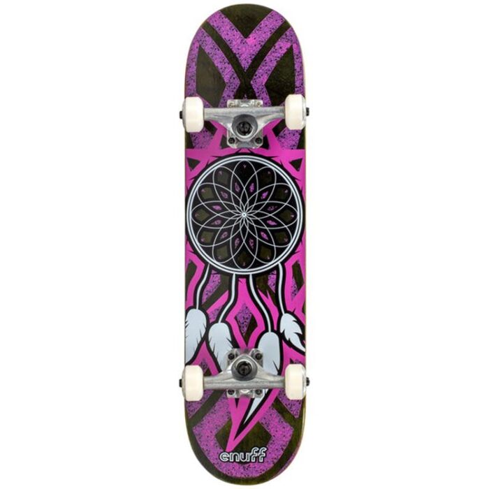 Enuff Dreamcatcher Complete Skateboard - 7.75" Grey / Pink