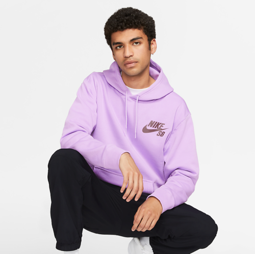 Nike SB Icon Pullover Skate Hoodie - Purple