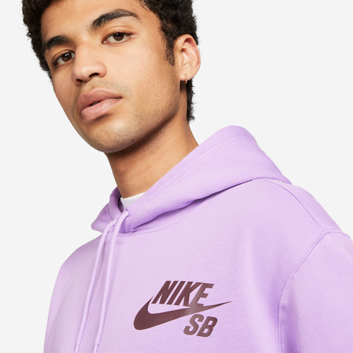 Nike SB Icon Pullover Skate Hoodie - Purple