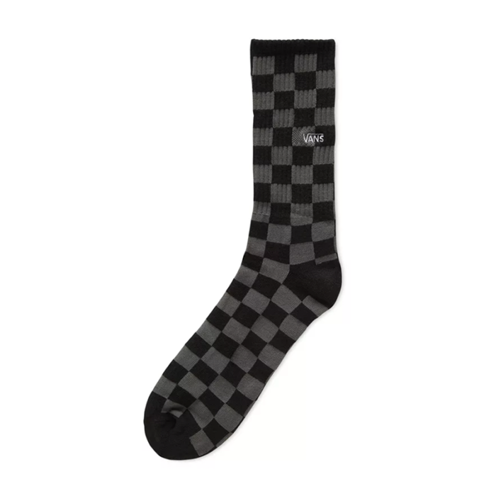 VANS CHECKERBOARD II CREW SOCKS Black GREY