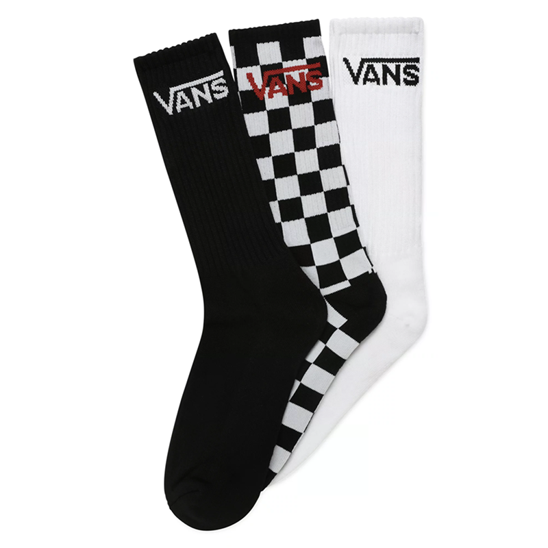 VANS Classic Crew Socks 3 Pack - 7Ply Skate Store