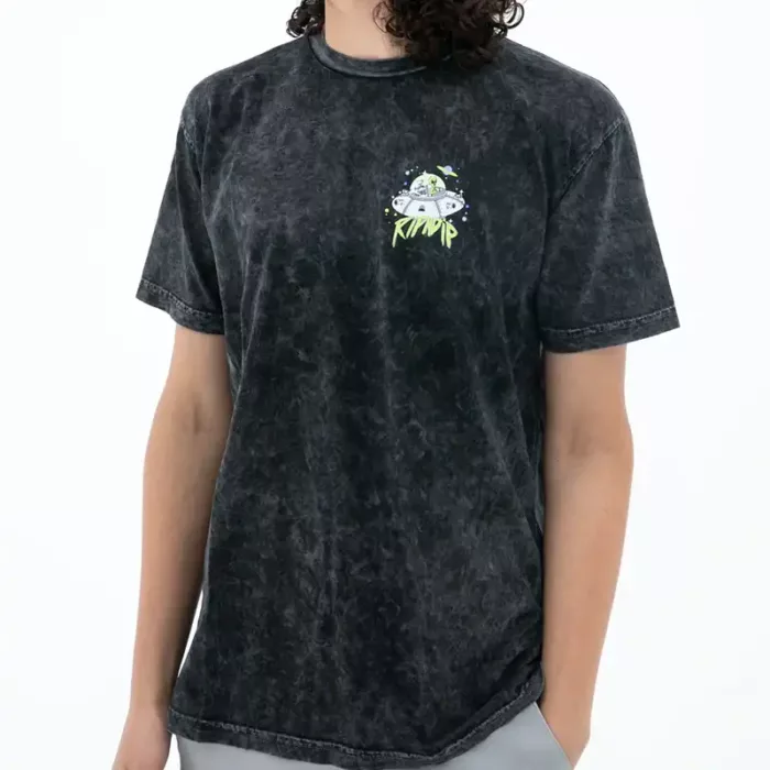 Rip N Dip Abduction Tee (Black Mineral Wash) Front