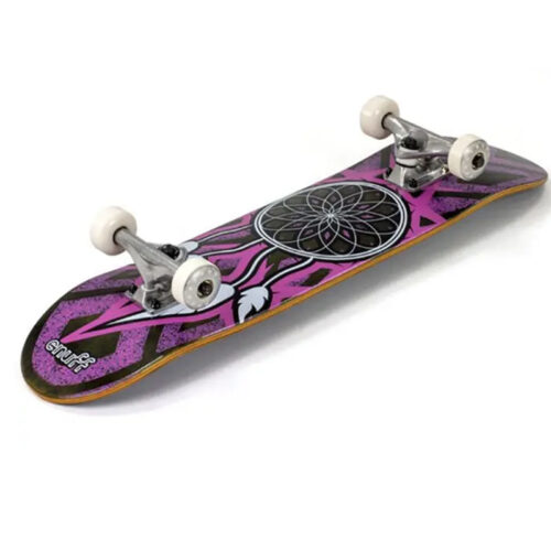 Enuff Dreamcatcher Mini Complete Skateboard - Grey:Pink 7.25''