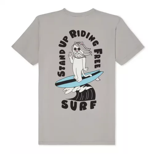 Rip N Dip SURF Tee Grey