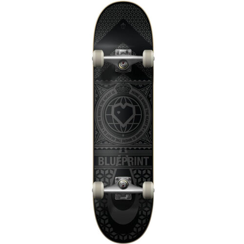 blueprint-home-heart-complete-skateboard Black Grey