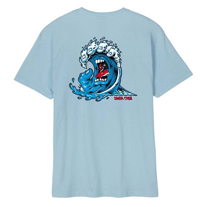 Santa Cruz Screaming Wave T-Shirt Blue