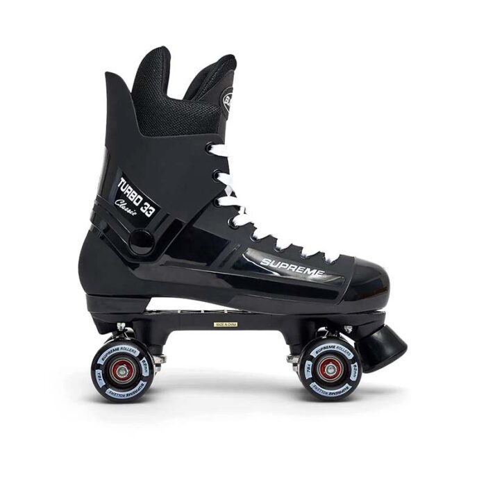 Supreme Turbo 33 Nylon Quad Skates Black Black