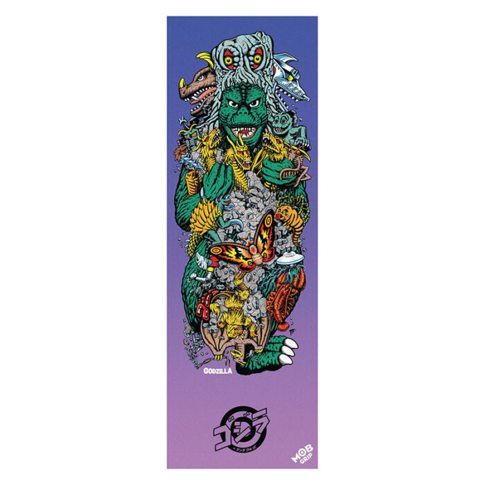 Santa Cruz 11" Godzilla Kajiu Roskopp Mob Skateboard Griptape