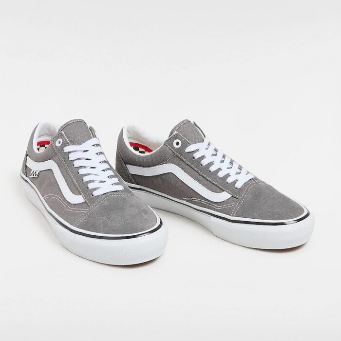 Vans Skate Shoes Old Skool Grey/White - Image 2