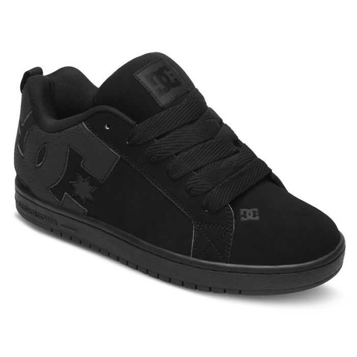 DC Court Graffik Leather Shoe Black/Black