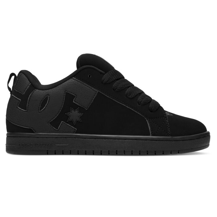 DC Court Graffik Leather Shoe Black/Black - Image 2
