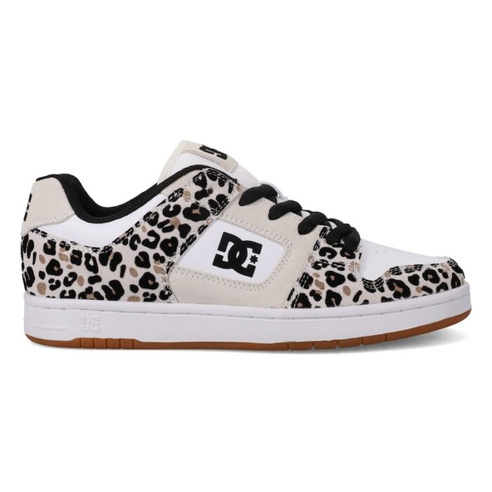 DC Manteca Leather Shoe for Women - Leopard Print - Image 3