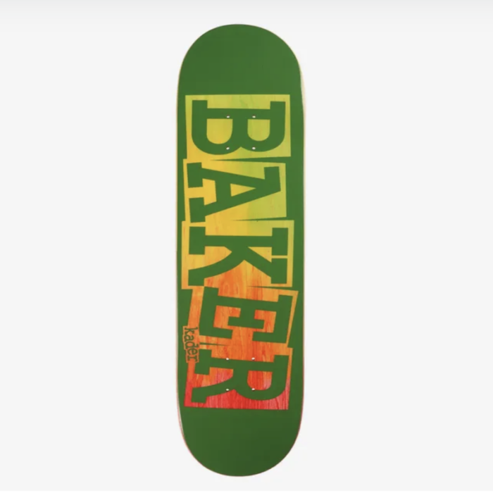 Baker Skateboards - Kader Ribbon Green Rainbow Deck 8.125"