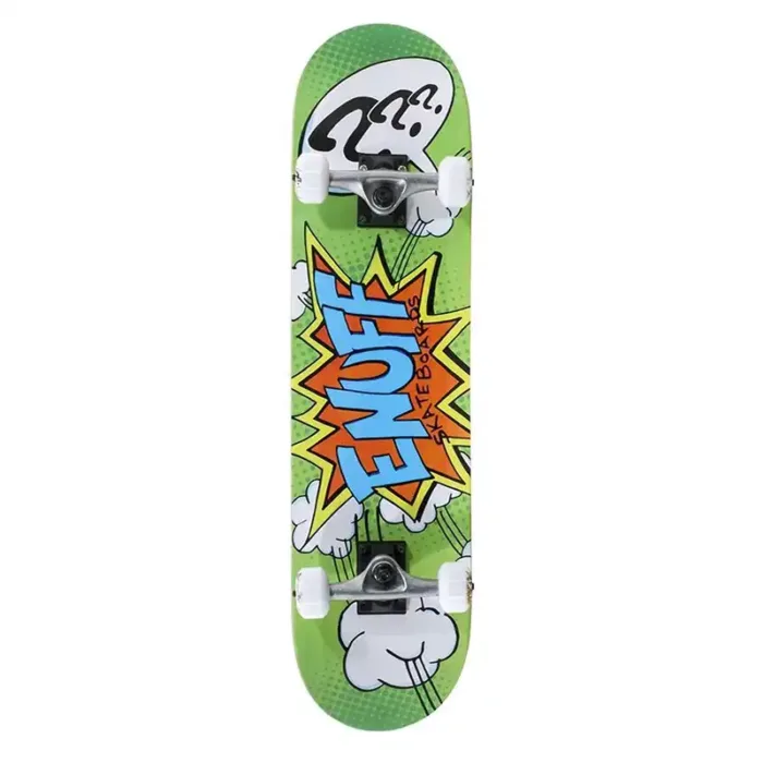 Enuff POW II Mini Factory Complete Skateboard Green 7.25