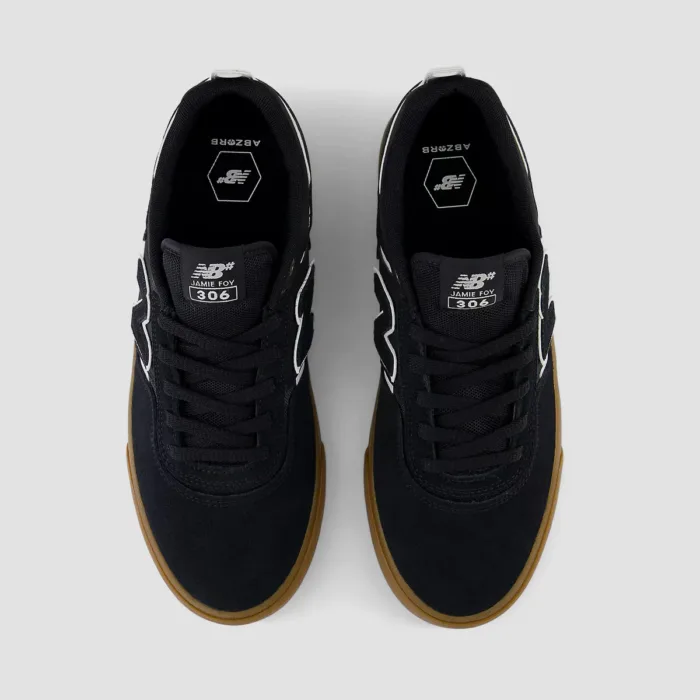 New Balance Numeric Jamie Foy 306 Black/White/Gum - Image 2