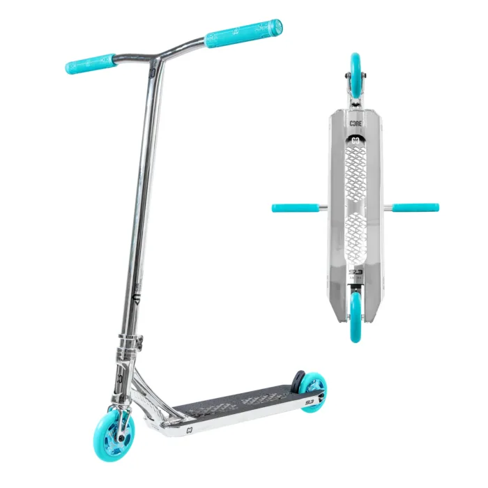 Core SL3 Complete Stunt Scooter Chrome/Teal