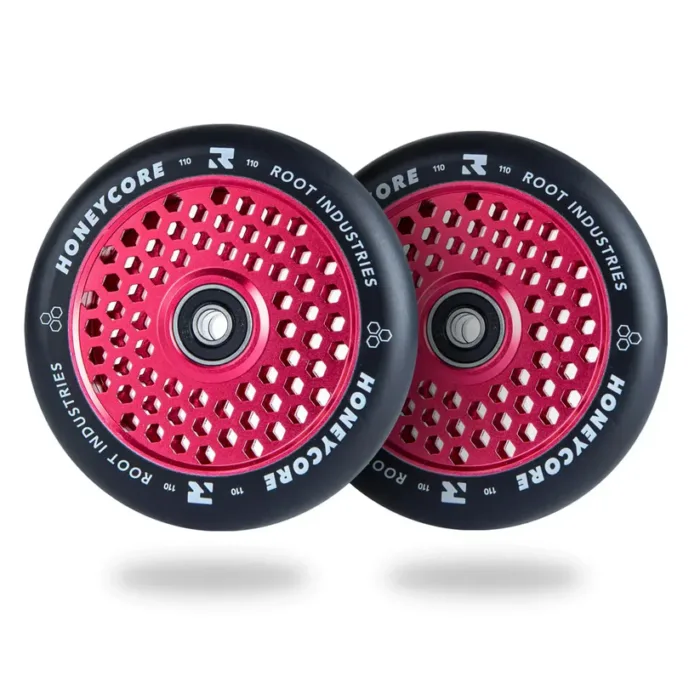 Root Industries HoneyCore 110mm Wheels - Black/Red (sold as a pair)
