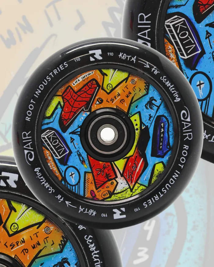 Root Industries x KOTA Limited Edition AIR 110mm Wheels - Black (sold as a pair) - Image 2