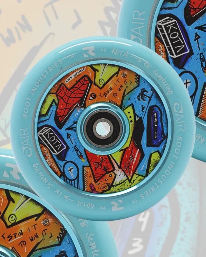 Root Industries x KOTA Limited Edition AIR 110mm Wheels (sold as a pair)s - Blue - Image 2