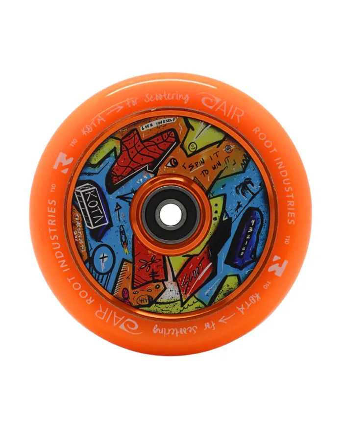 Root Industries x KOTA Limited Edition AIR 110mm Wheels - Orange (sold as a pair) - Image 3