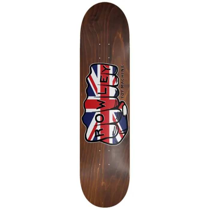 Toy Machine Geoff Rowley Union Jack Skateboard Deck 8.25"