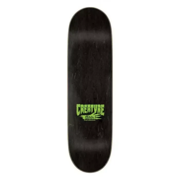 Creature Logo Outline Stumps Skateboard Deck Black 9" - Image 2