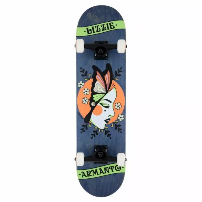 Birdhouse Stage 3 Armanto Butterfly Factory Complete Skateboard Blue 8"