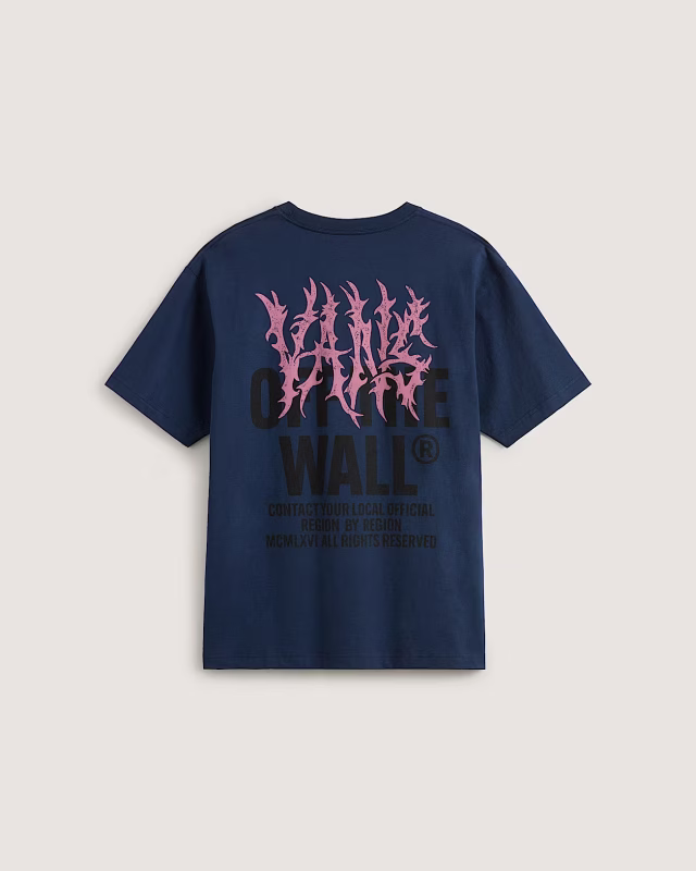 Vans Metal Wall T Shirt Navy - Image 2