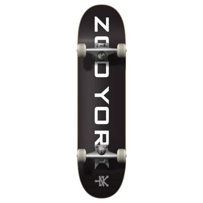 Zoo York Skateboards OG 95 Logo Complete Skateboard Black/White 8"