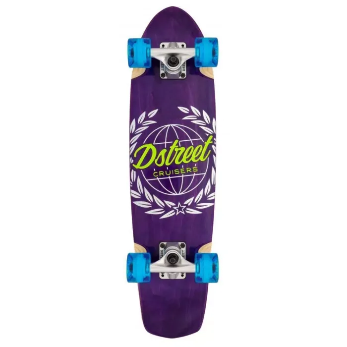 D Street Cruiser Atlas Complete Skateboard Purple 28"