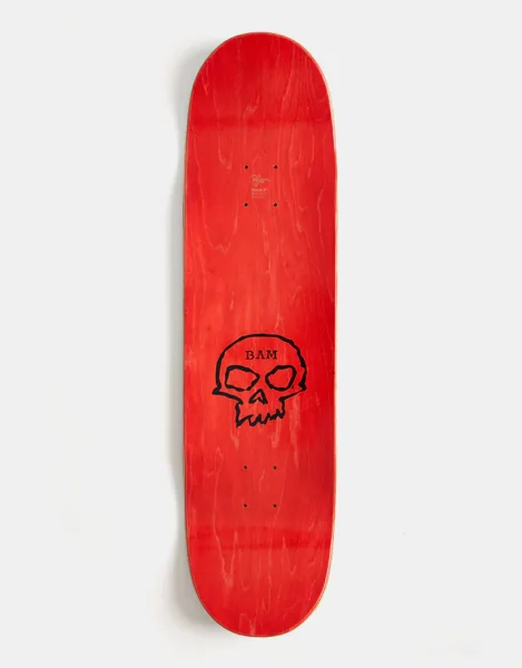 Zero x Bam Margera Single Skull Skateboard Deck - 8.25/8.5" - Image 2
