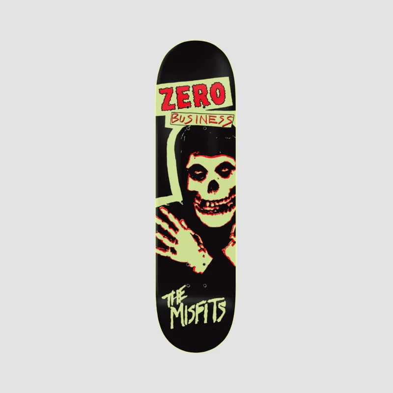 Zero Skateboard x Misfits Business GITD Skateboard Deck - 8.25"