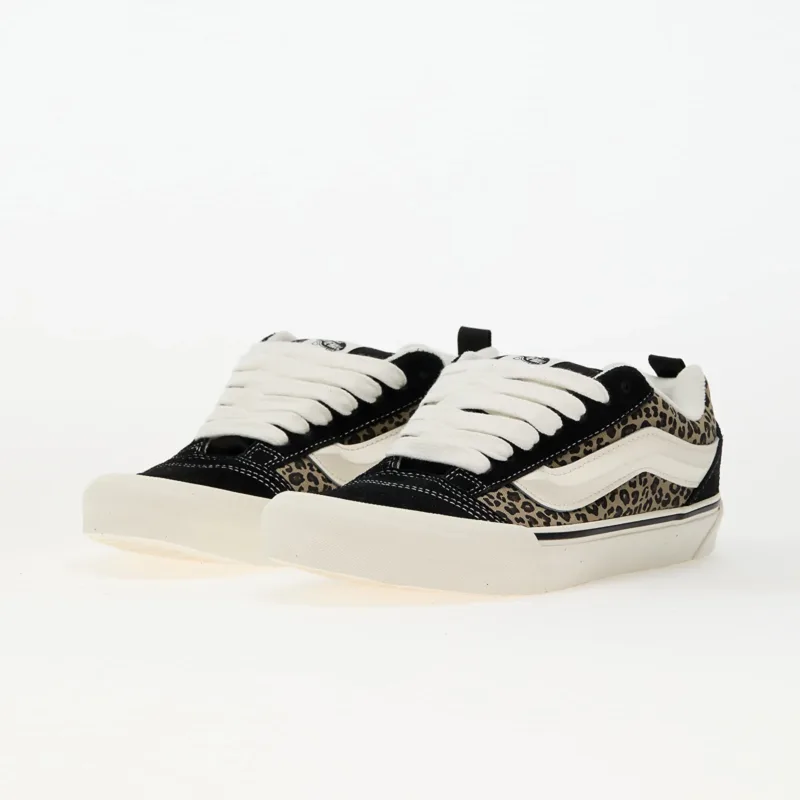 Vans Knu Skool Shoes - Black/Leopard - Image 2