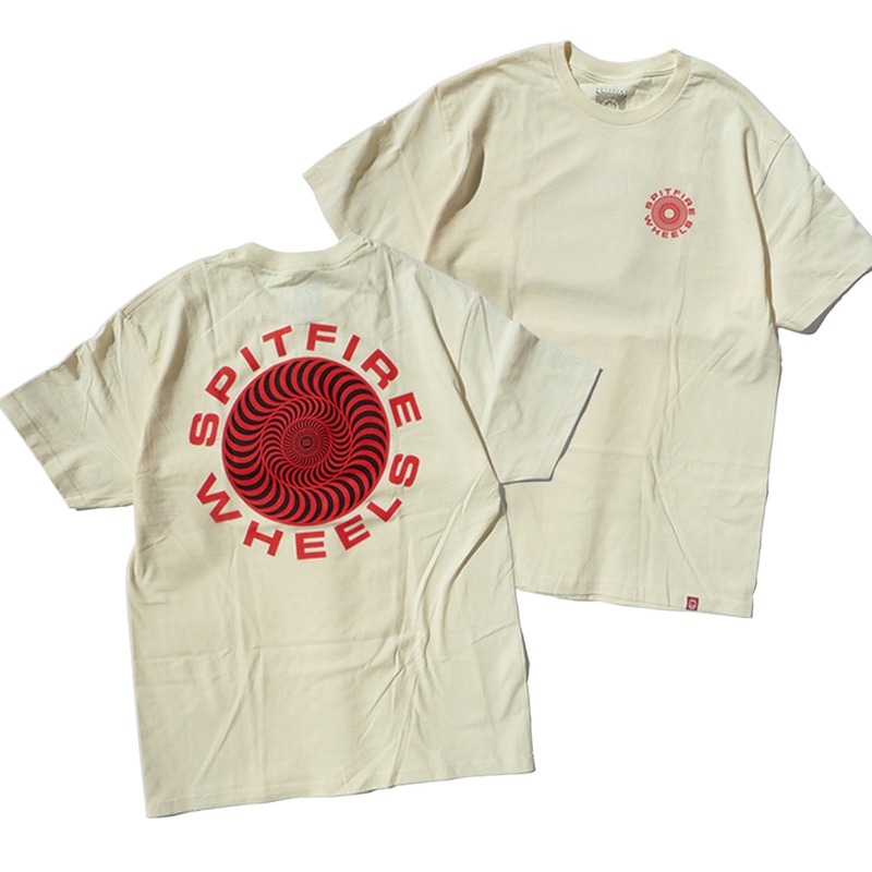 Spitfire Classic '87 Swirl Fill T-Shirt - White/Red/Black