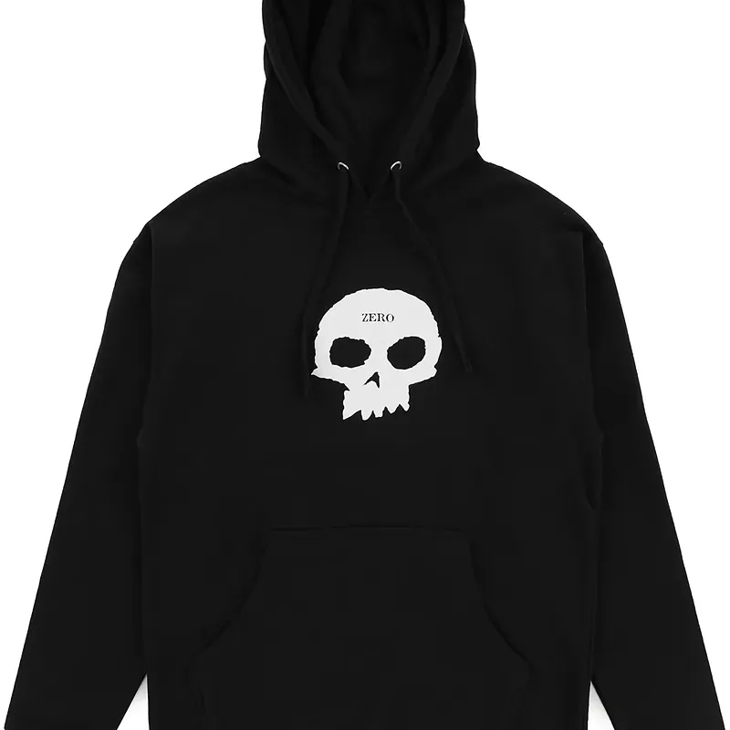 Zero Single Skull Hoodie - Black