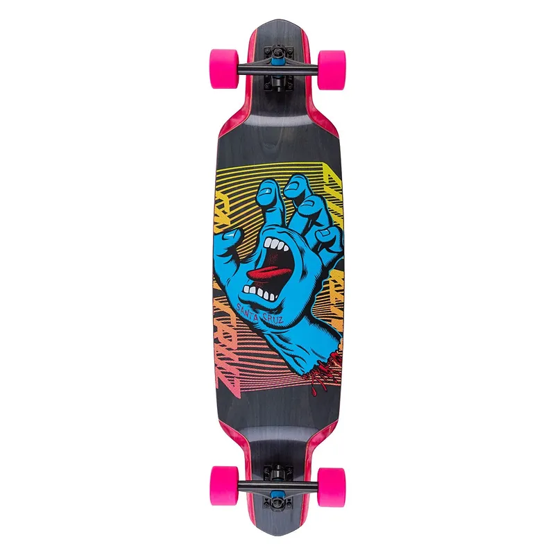 Santa Cruz Split Hand Drop Down Longboard 9.5in x 37.52in