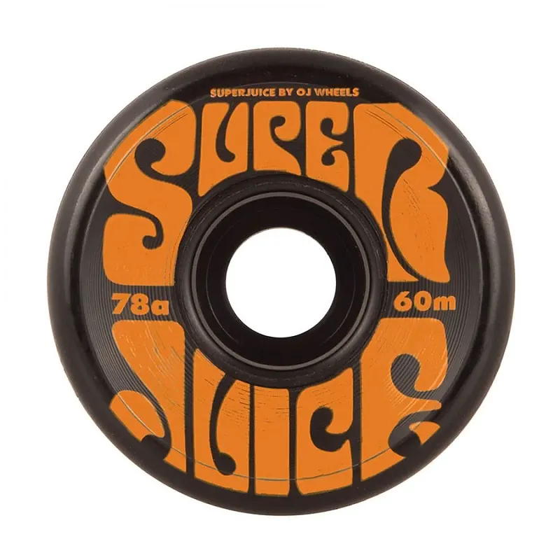 OJ SuperJuice Soft Skateboard Wheels 78A - Black