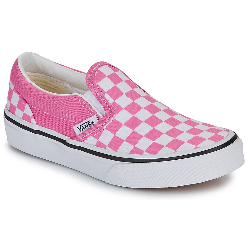 Vans Classic Slip On Checkerboard Shoes - Pink