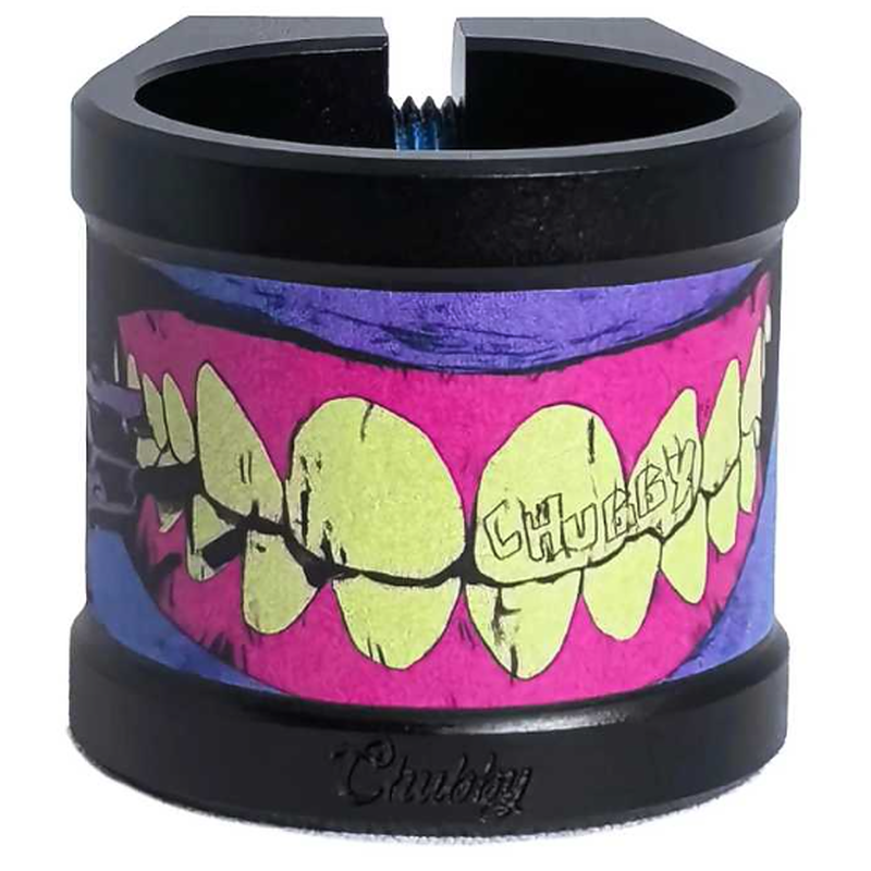 Chubby Gnasher - 2 Bolt Scooter Clamp - Black/Purple